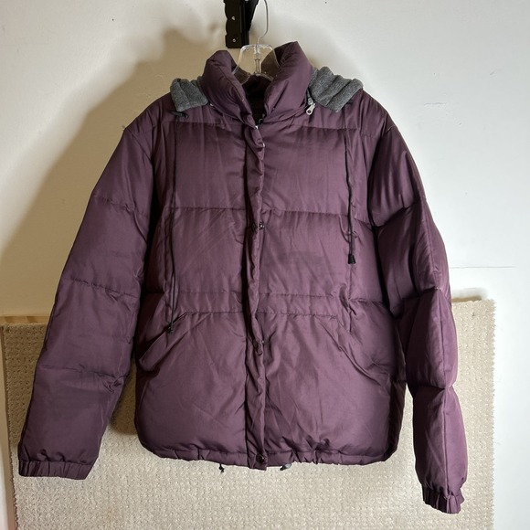 Brandon Thomas Women's Duck Down Filled Puffer Jacket Plum - Size Medium - Picture 8 of 8